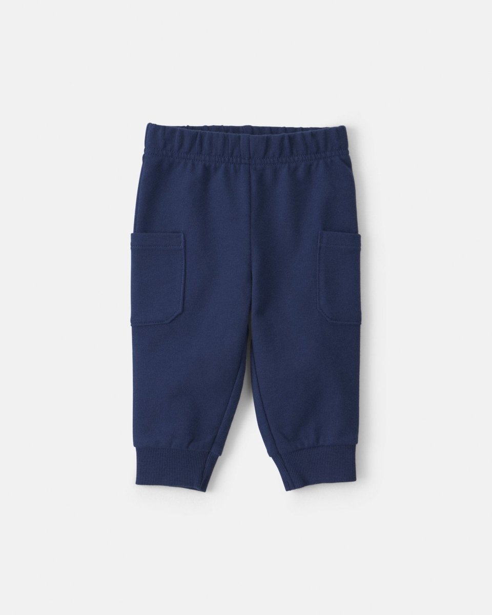Conjunto 3 piezas, chaleco de micropolar, cuadros azules - Carter's
