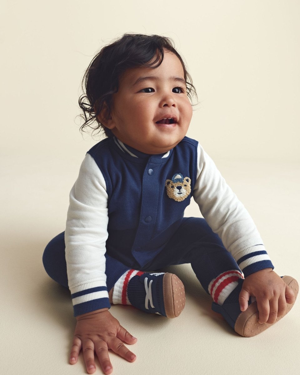 Conjunto 3 piezas, chaqueta deportiva de rizo, osos - Carter's