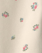 Conjunto 3 piezas, chaqueta polar con capucha, flores - Carter's