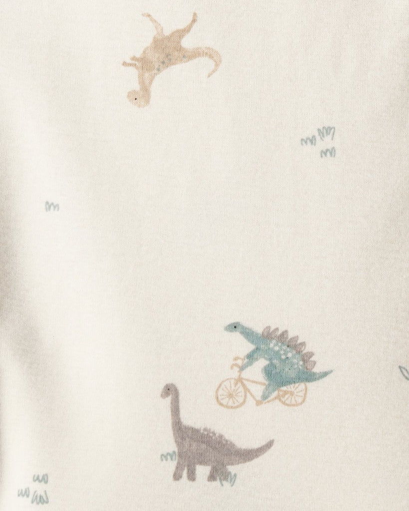 Conjunto 3 piezas con chaleco acolchado verde menta y dinosaurio para bebé niño - Carter's