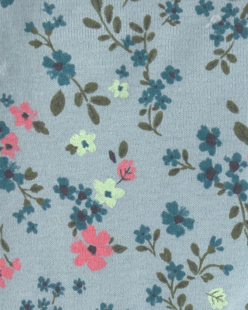 Conjunto 3 piezas con chaleco de borreguito y lazo, flores - Carter's