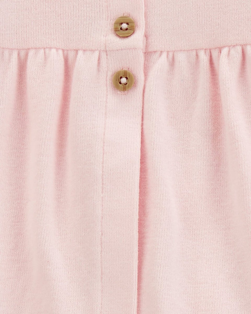 Conjunto 3 piezas de algodón, pantalón, cárdigan y body, color rosa - Carter´s España