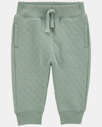 Conjunto 3 piezas de algodón, pantalón y canguro con capucha acolchados, más body - Carter's