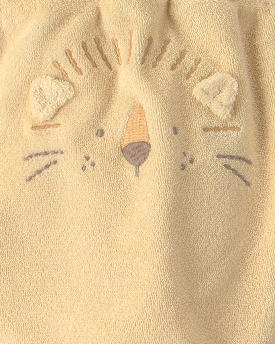 Conjunto 3 piezas de rizo con chaqueta, león en amarillo - Carter's