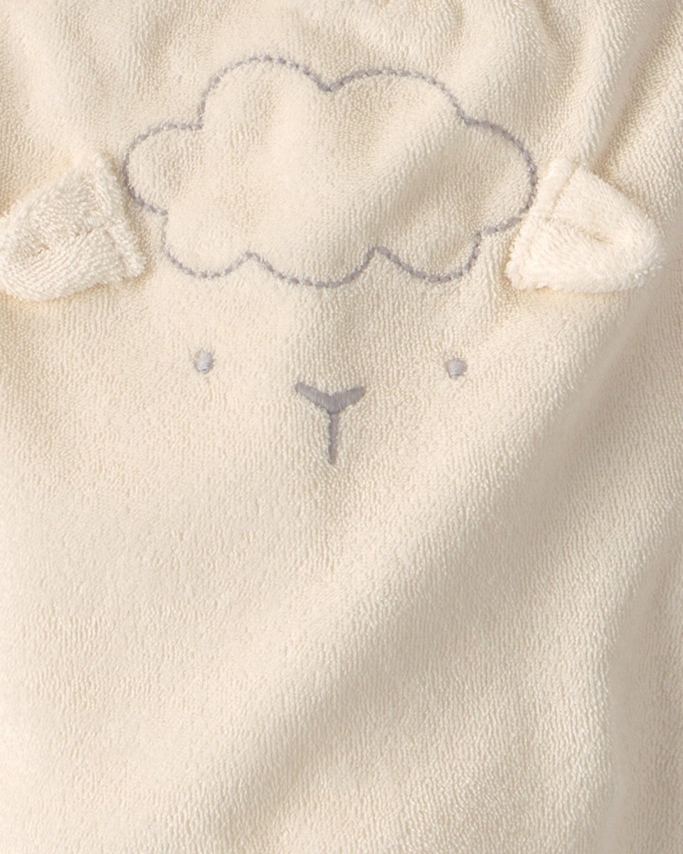 Conjunto 3 piezas de rizo con chaqueta, ovejas en marfil - Carter's