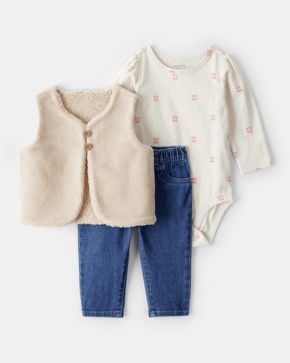 Conjunto 3 piezas para bebé con diseño - Carter's