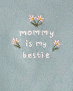 Conjunto body y pantalón verde "Mommy's Bestie" para bebé niña - Carter's