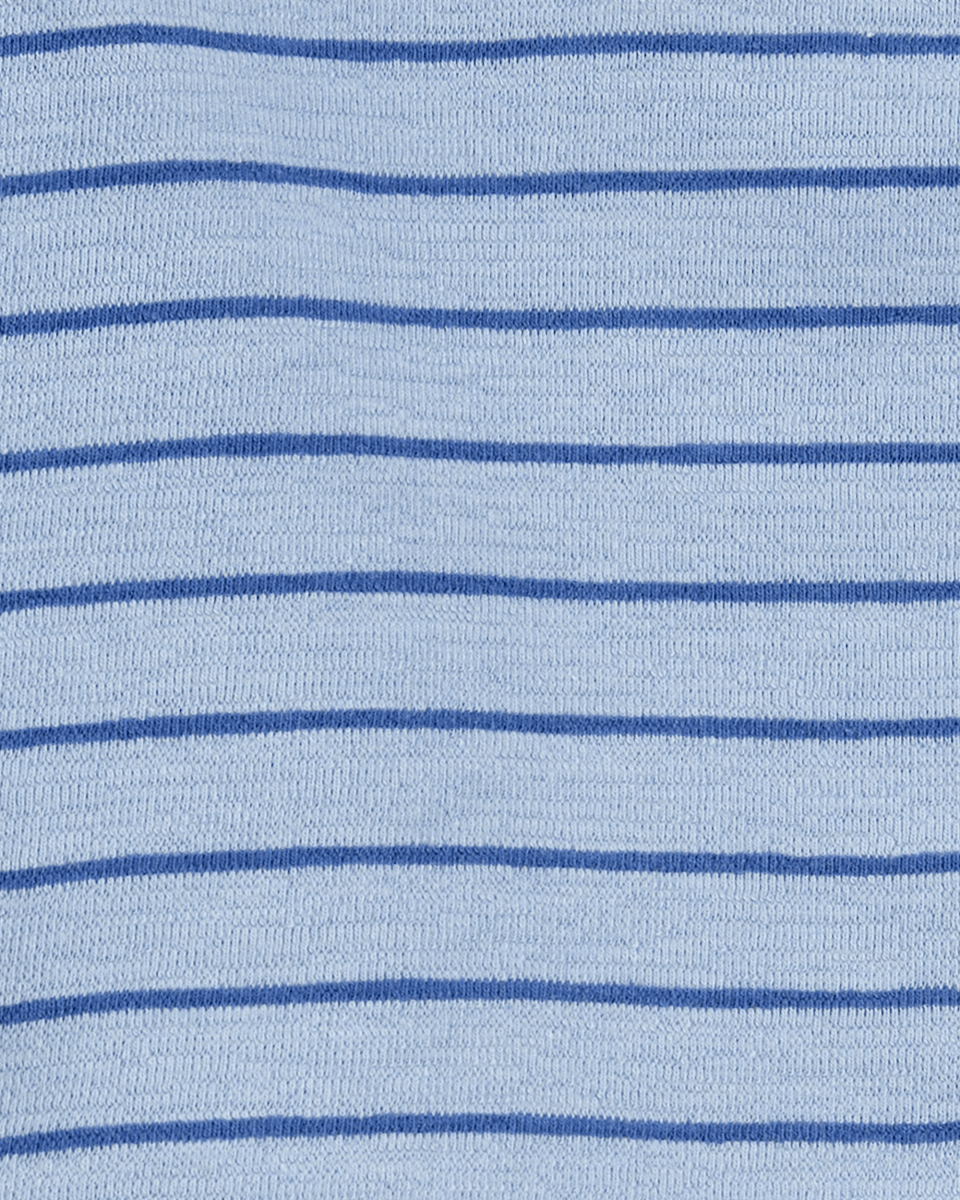 Conjunto de dos piezas con camiseta Henley a rayas y pantalón - Carter's