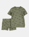 Conjunto de duas peças com estampado de construção