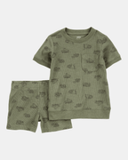 Conjunto de dos piezas con estampado de construcción - Carter's