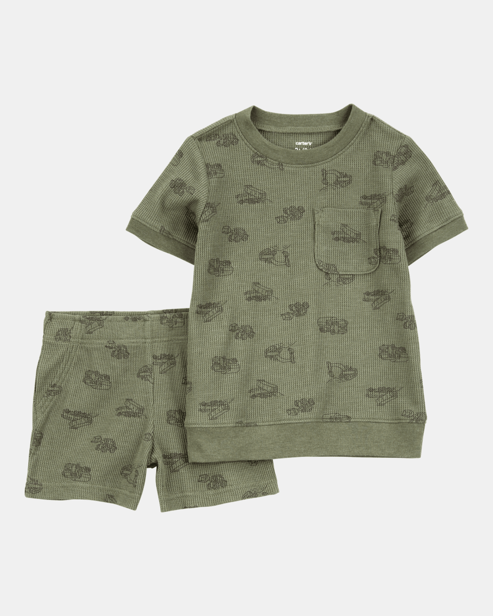 Conjunto de dos piezas con estampado de construcción - Carter's