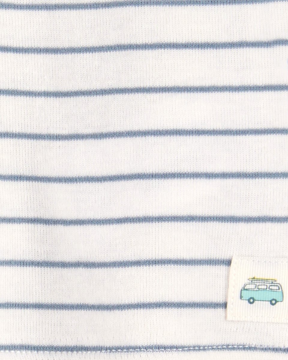 Conjunto de dos piezas de algodón, pantalón y camiseta, diseño a rayas - Carter´s