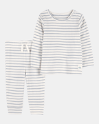Conjunto de dos piezas de algodón, pantalón y camiseta, diseño a rayas - Carter's