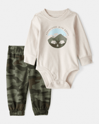 Conjunto dos piezas algodón con diseño "Adventures with daddy" - Carter's