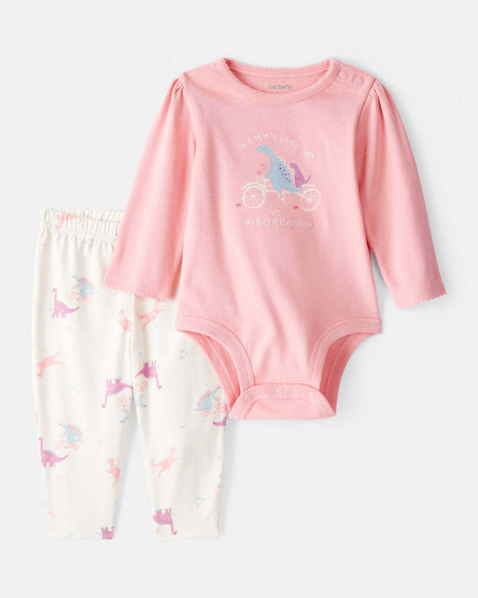 Conjunto dos piezas algodón con diseño "Mommy & me" - Carter's
