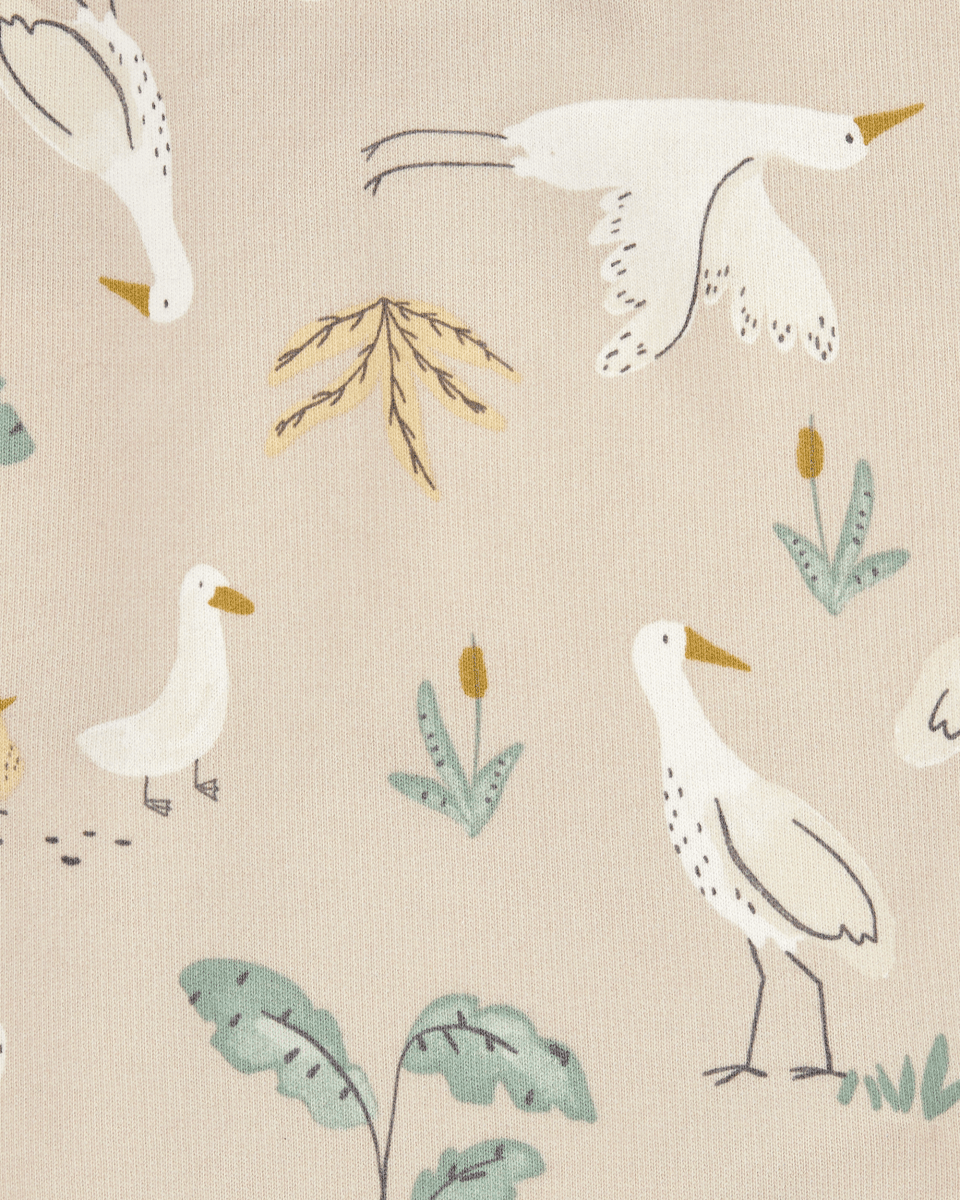 Conjunto dos piezas algodón peto y camiseta diseño aves - Carter's