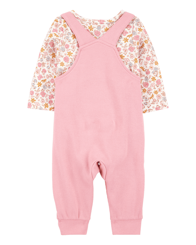 Conjunto dos piezas algodón peto y camiseta diseño conejita - Carter´s
