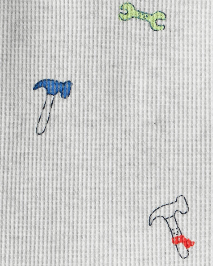 Conjunto dos piezas body térmico con herramientas y pantalón gris - Carter's