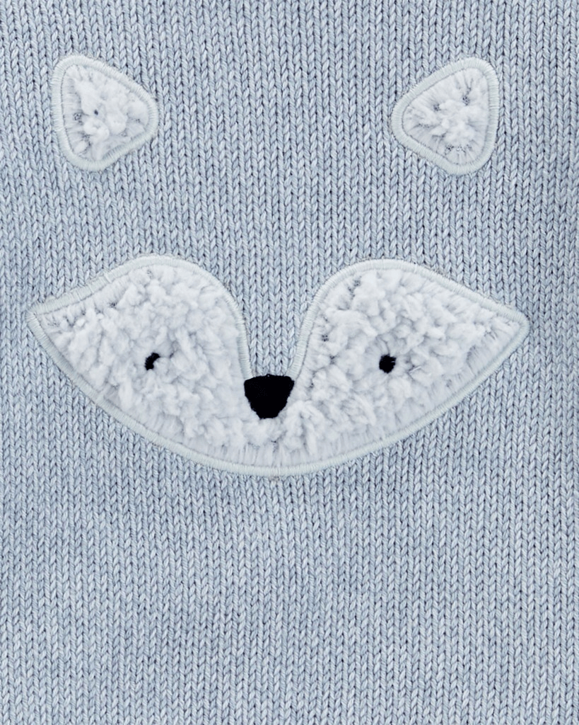 Conjunto dos piezas de algodón, pantalón y sudadera, diseño zorro - Carter's