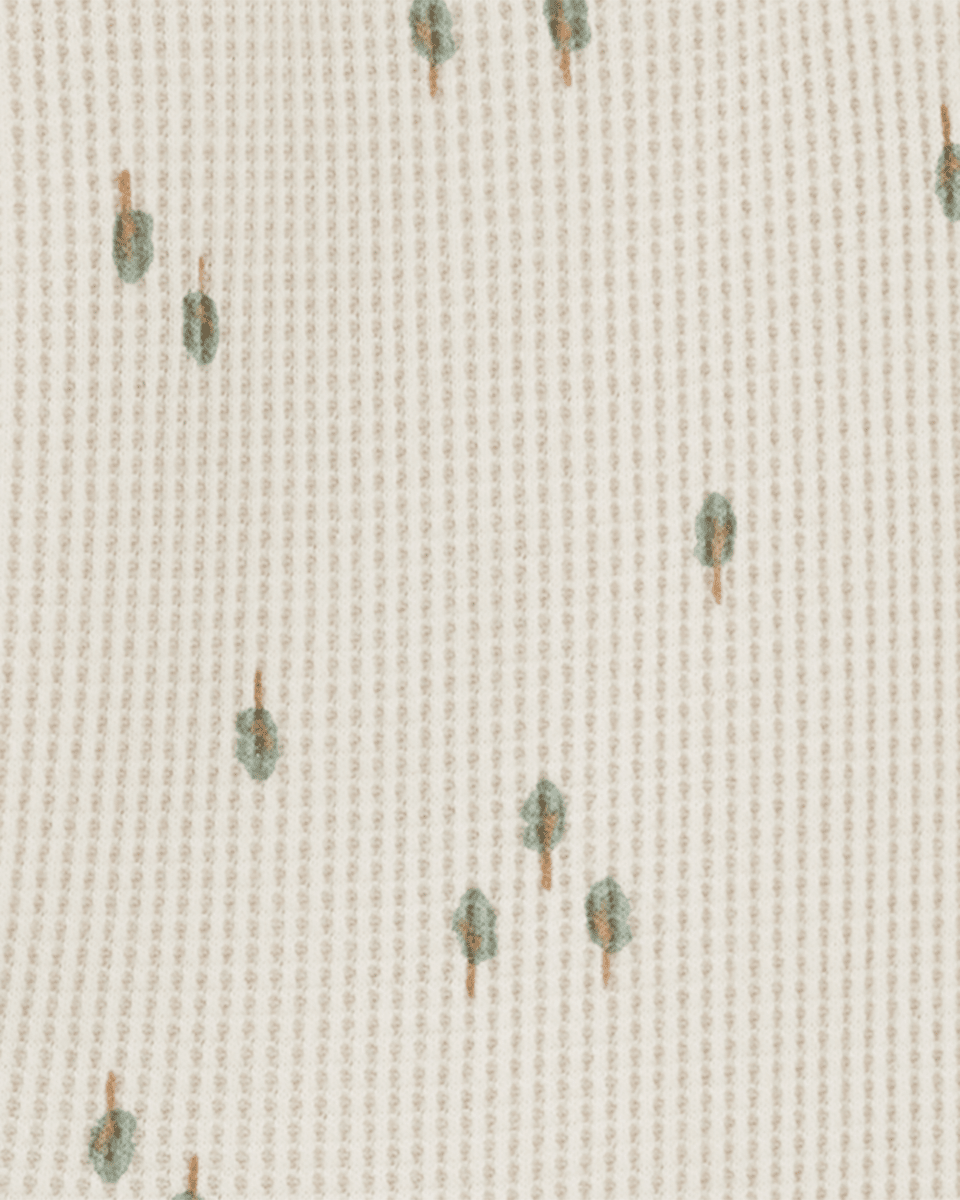 Conjunto dos piezas de algodón térmico pantalón y body diseño arboles - Carter's