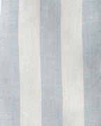 Conjunto dos piezas de lino con peto corto a rayas y camiseta azul - Carter's