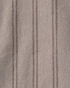 Conjunto dos piezas de lino con peto corto a rayas y camiseta sin mangas marrón - Carter's