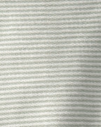Conjunto dos piezas de lino con peto corto a rayas y camiseta verde - Carter's