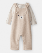 Conjunto dos piezas peto con oso y camiseta
