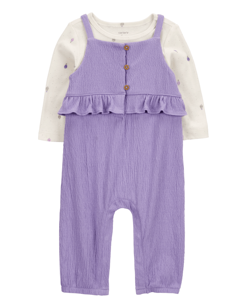 Conjunto dos piezas peto largo y camiseta diseño globo aerostático - Carter´s