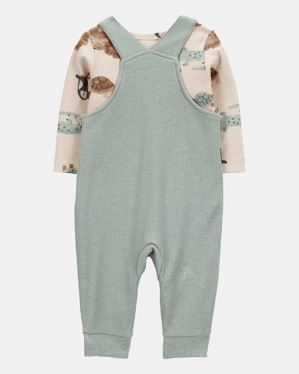 Conjunto dos piezas peto y camiseta diseño safari - Carter's