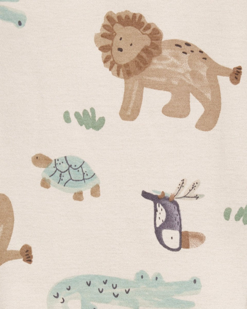 Conjunto dos piezas peto y camiseta diseño safari - Carter´s