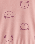 Conjunto dos piezas sudadera de felpa con osos y pantalón rosa - Carter's