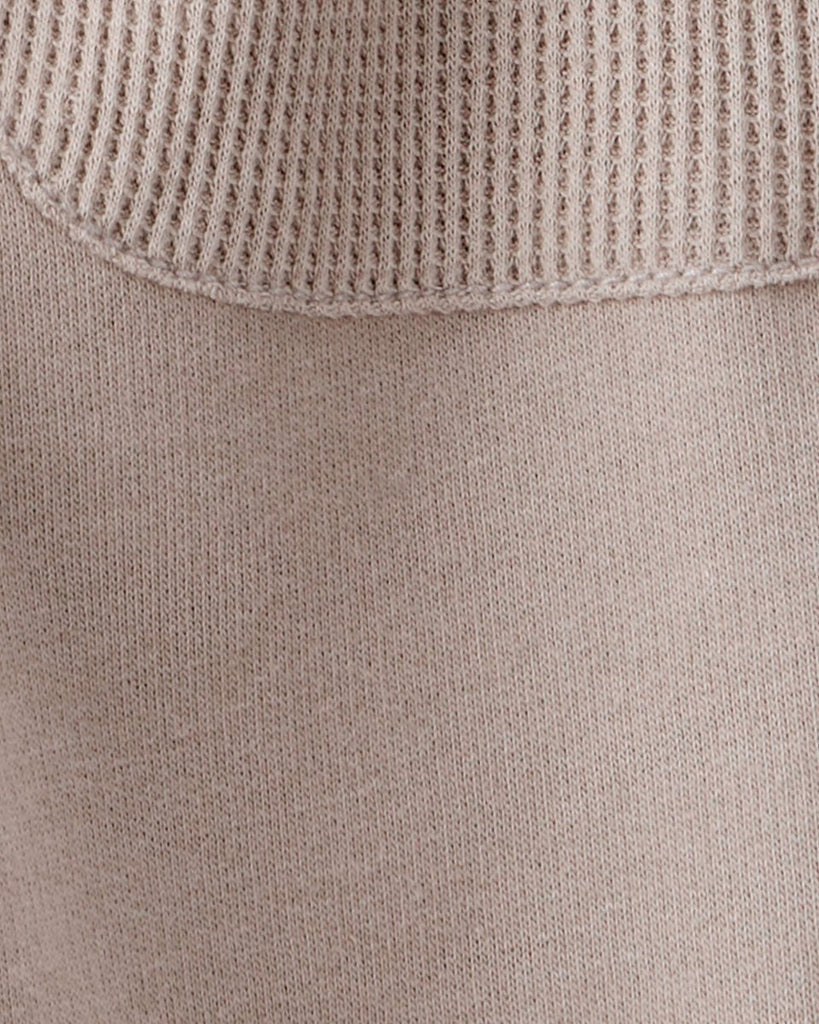 Conjunto dos piezas sudadera polar con cremallera corta y pantalón marfil - Carter's