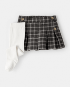 Conjunto falda con leotardos estampados - Carter's