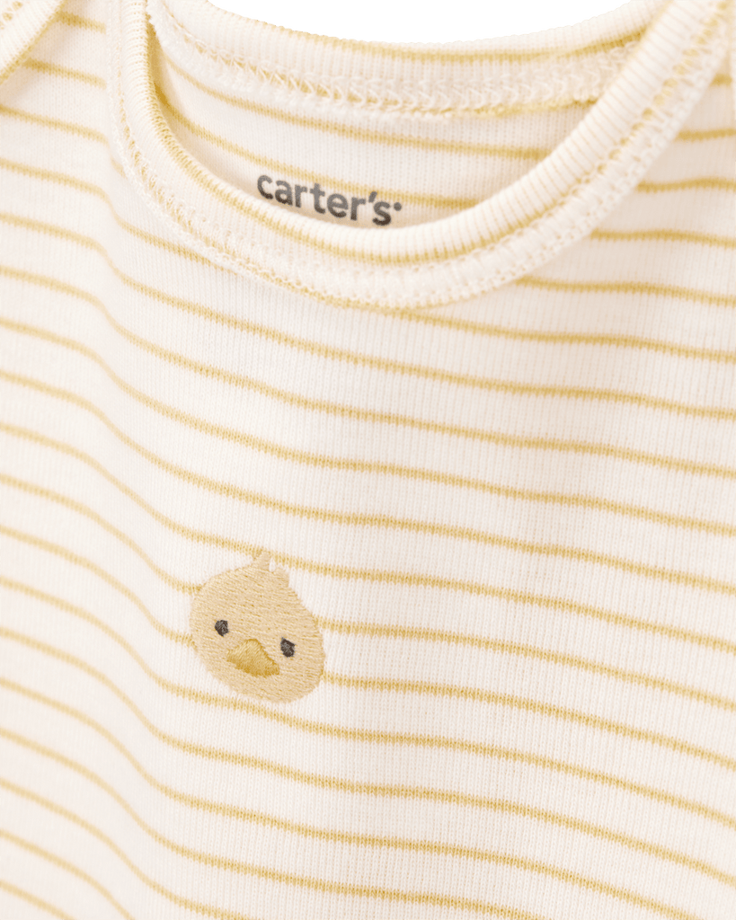 Conjunto tres piezas algodón chaqueta y pantalón terry más body diseño pato - Carter´s