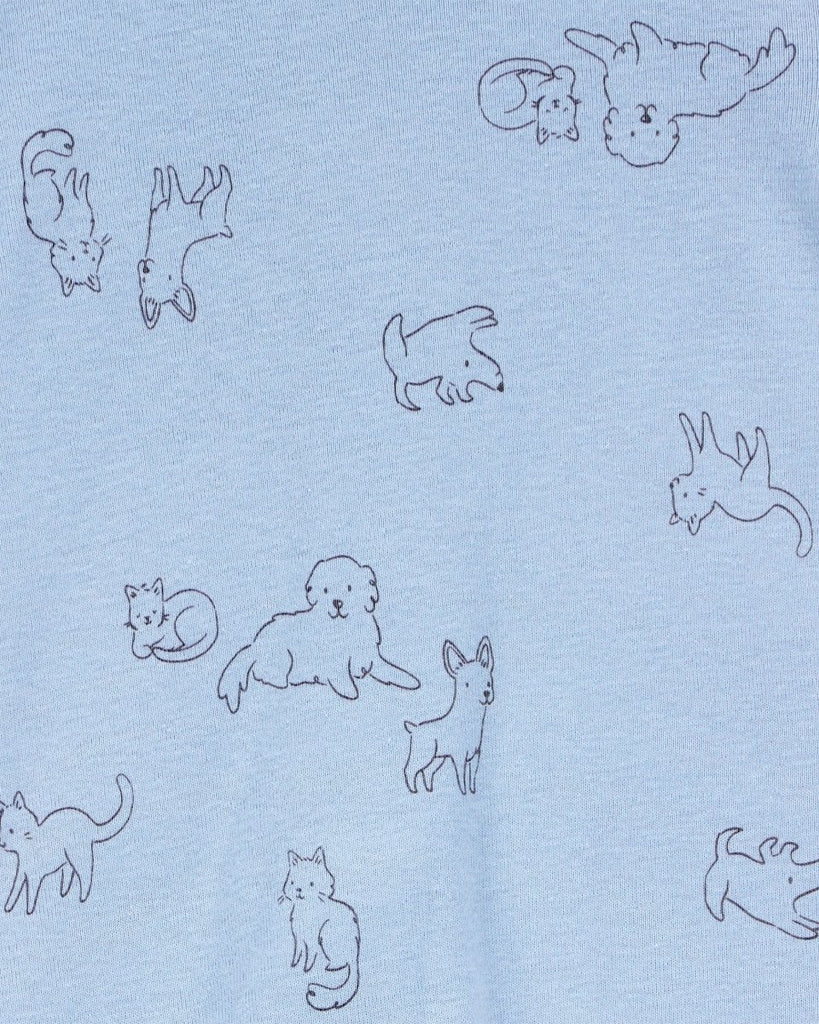 Conjunto tres piezas algodón pijama con pantalón y body diseño perro - Carter´s