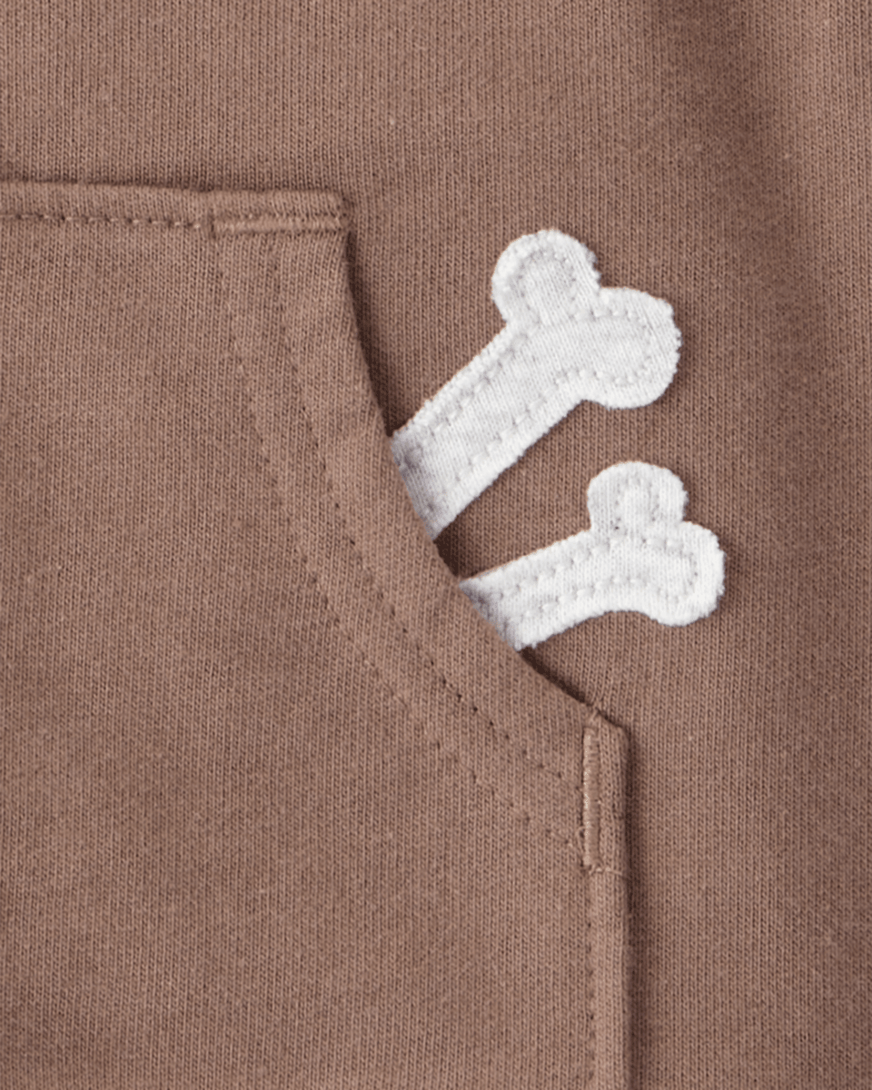 Conjunto tres piezas chaleco con capucha, body estampado perro y pantalón - Carter's