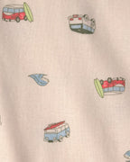 Conjunto tres piezas de algodón camiseta gráfica, body y cubrepañal diseño cangrejo - Carter's