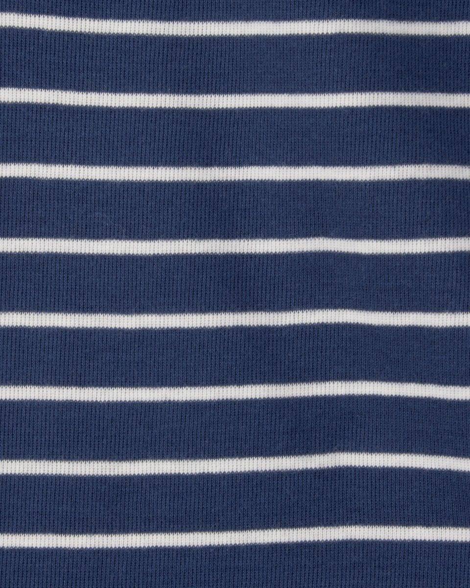 Conjunto tres piezas de algodón con dos bodies y pantalón, diseño animales marinos - Carter's