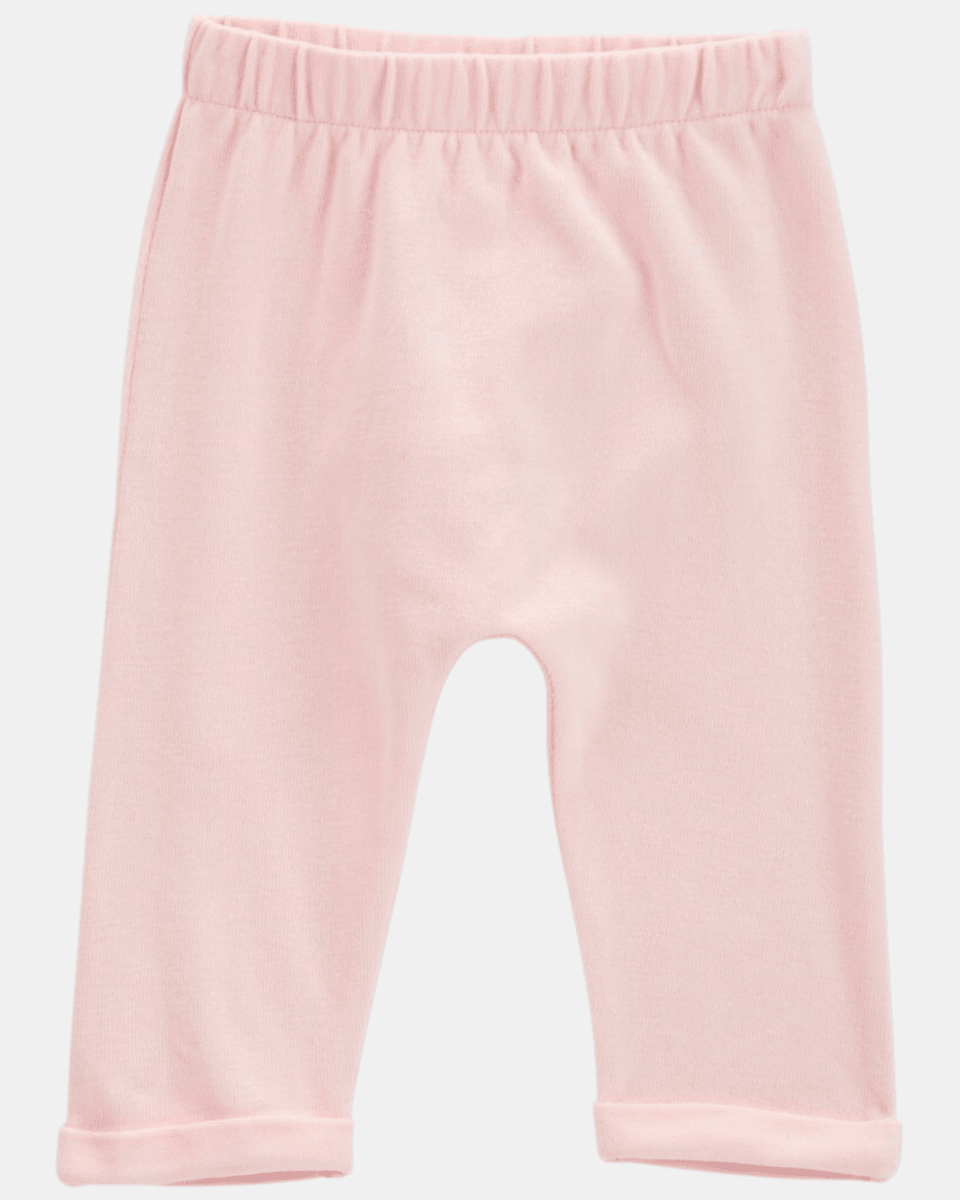 Conjunto tres piezas de algodón, pantalón, cárdigan y body, color rosa - Carter's