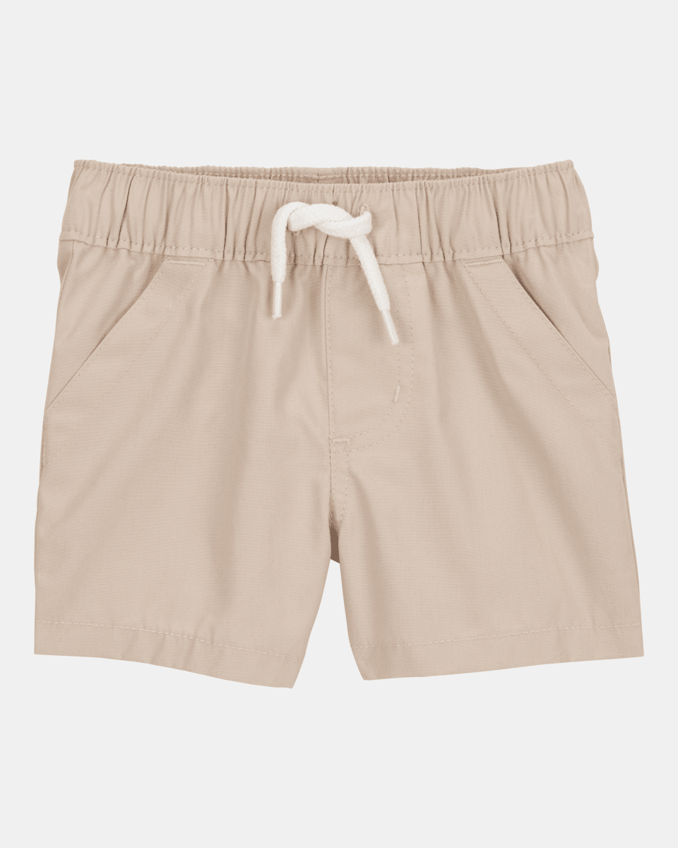 Conjunto tres piezas de algodón, pantalón corto, camisa y camiseta, diseño tropical - Carter's