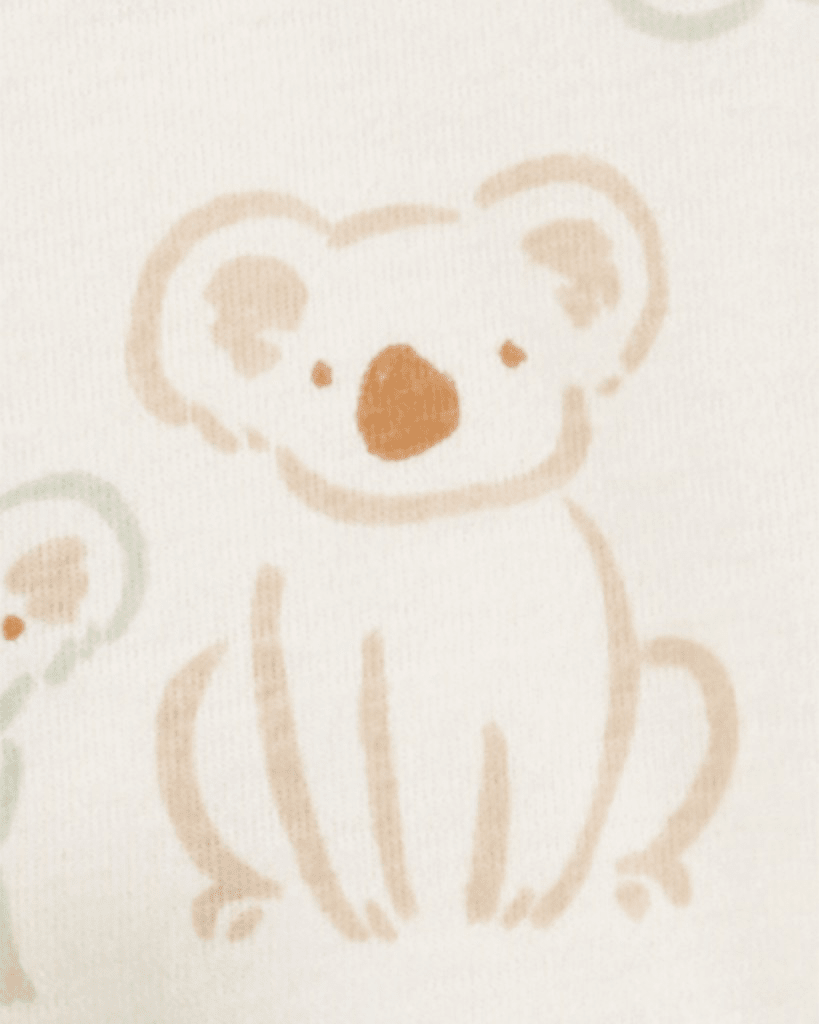 Conjunto tres piezas de chaqueta, pantalón y body corto, diseño koala - Carter's