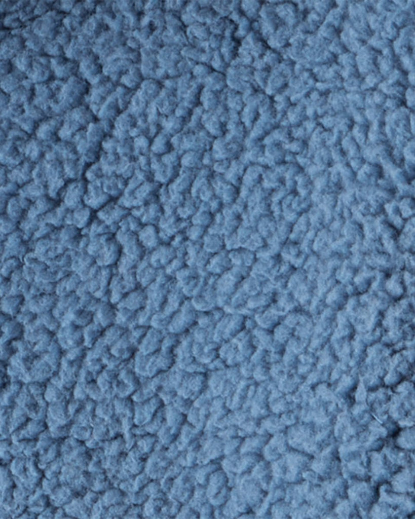 Conjunto tres piezas sudadera de borreguito con oso, body y pantalón azul - Carter's