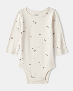 Conjunto vestido algodón gris con lazos - Carter's