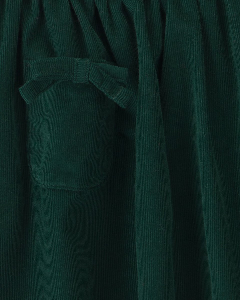 Falda pantalón de pana con bolsillos de lazo, verde - Carter's