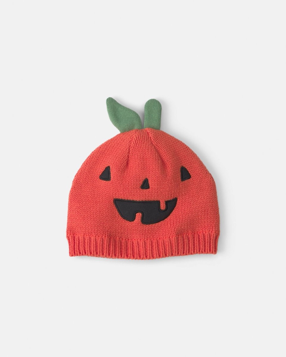 Gorro de punto tipo ganchillo, calabaza de Halloween - Carter's
