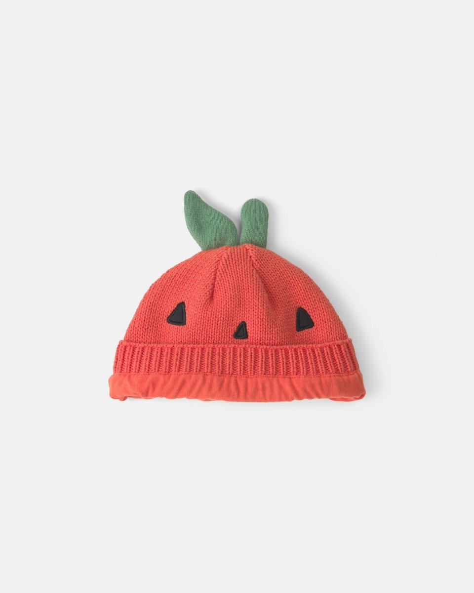 Gorro de punto tipo ganchillo, calabaza de Halloween - Carter's