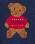 Jersey de punto con oso en intarsia, azul marino - Carter's