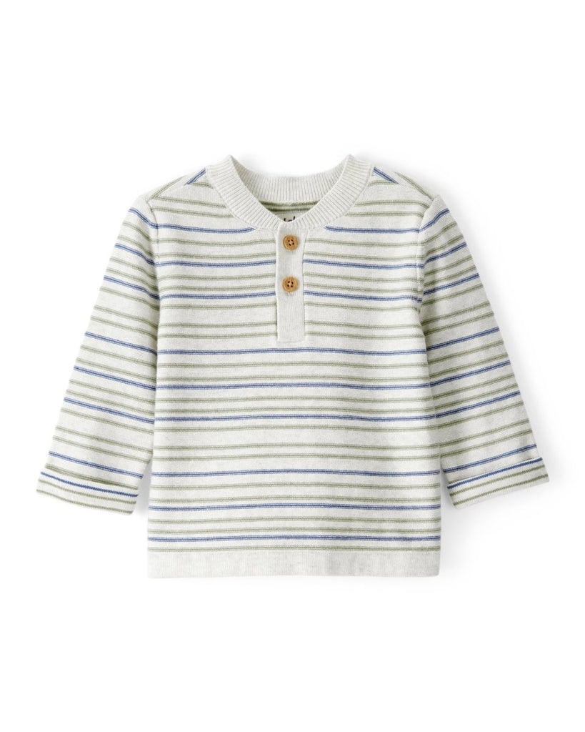 Jersey gris a rayas para bebé niño - Carter's