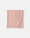 Manta de malha de algodão, bolinhas em rosa